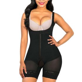 Body Shaper Women Waist Trainer Butt Lifter Slimming Binders Bodysuit Sheath Corset Panties Shapewear (Color: Blcack4, size: S)