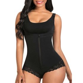 Body Shaper Women Waist Trainer Butt Lifter Slimming Binders Bodysuit Sheath Corset Panties Shapewear (Color: Blcack2, size: XXXL)