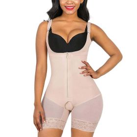 Body Shaper Women Waist Trainer Butt Lifter Slimming Binders Bodysuit Sheath Corset Panties Shapewear (Color: skin4, size: XL)